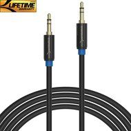 Sabrent 3.5mm Gold Plated Premium Auxiliary Male To Male AUX Cable [Step Down Design] 3 Feet (CB-AUX1) N8