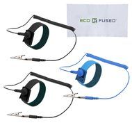 Anti Static Wrist Straps - 3 Pack - Reusable Anti-Static Wrist Straps equipped with Grounding Wire and Alligator... N5