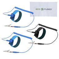 Anti Static Wrist Straps - 3 Pack - Reusable Anti-Static Wrist Straps equipped with Grounding Wire and Alligator... N7