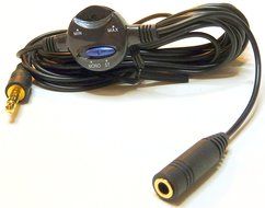 3.5mm Stereo Extension Cord w/ Volume Control &amp; Mono / Stereo Switch - 10' : 70-023 (1) N4
