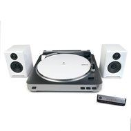 Audio-Technica: AT-LP60 Turntable + Audioengine A2+ Speaker Package - White