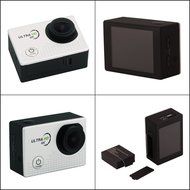 Action Camera 4K HD 1080P Waterproof Sport DV with 3 Color Panel (Silver) N5