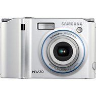 Samsung NV30 8.1MP Digital Camera with 3x Optical Image Stabilization Zoom (Silver) N2