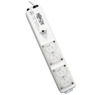Tripp Lite 4 Outlet Medical-Grade Power Strip, For Patient-Care Vicinity, 15ft Cord with 5-15-HG Plug (PS-415-... N8