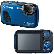 Canon Cameras Genuine PowerShot D30 12.1MP Blue - International Version (No Warranty)