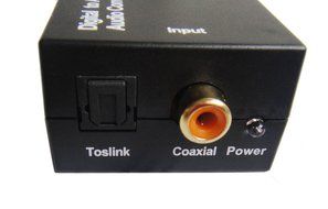 Easyday Digital Optical Coaxial Toslink Signal to Analog Audio Converter Adapter RCA L/r with USB Power Cable N2
