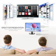 Docooler&reg; Super Speed USB Female to HDMI Adapter Cable Airplay Supported Lightning Speed for iPhone 6S 6Plus 6... N5