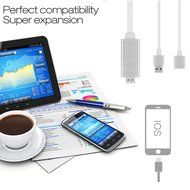 Docooler&reg; Super Speed USB Female to HDMI Adapter Cable Airplay Supported Lightning Speed for iPhone 6S 6Plus 6... N6
