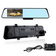 HD 4.3 1080p Dual Lens Video Recorder Dash Cam Rearview Mirror Car Camera DVR from DDLBiz N7