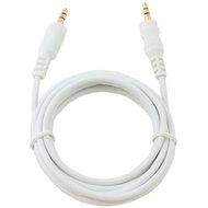 Wideskall 20 Feet 3.5mm Gold Plated Male to Male Aux Stereo Audio Cable (White)