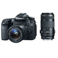 Canon EOS 70D 20.2 MP DSLR with EF-S 18-55mm IS STM and Dual Pixel CMOS AF + Canon 70-300mm f/4.0-5.6 EF IS AF... N3