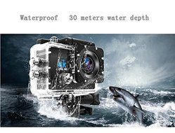 51youg 4K Ultra HD 30M Deep Diving Sports Video Helmet Camera Mini DV RF Wifi Remote Control 2.0&quot; TFT LCD 170&deg;...