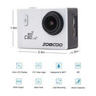 Sports Camera, SOOCOO 4K Action Camera 20MP 2.0 Inch Waterproof Diving Camera Wrist 2.4G Wireless RF Remote Control... N3