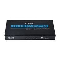 Aoken 1x8 8 Ports HDMI Powered Splitter for Full HD 1080P &amp; 3D Support (One Input To Eight Outputs) N13