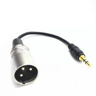 CGTime 3.5mm (Mini) 1/8" TRS Stereo Male to XLR Male Adapter Cable Cord 7 inch (35RM-XLRM) N2