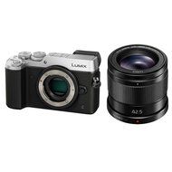 Panasonic Lumix DMC-GX8 Mirrorless Micro Four Thirds Digital Camera (Body Only, Silver) + Panasonic LUMIX G 42.5mm... N2
