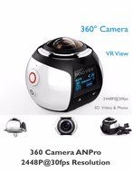 OUTERDO Sport Camera Wireless 360 Degree Panoramic Camera 3D VR Action Sports Camera Wifi 16MP HD 30fps Waterproof... N4