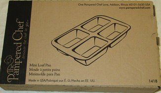 Pampered Chef Stoneware Mini Loaf Pan