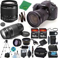 Canon EOS 7D Mark II Camera + 18-55mm IS STM + 75-300mm III + 2pcs 16GB Memory + Case + Reader + Tripod + Starter...