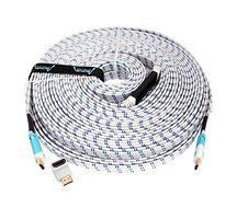 Aurum Flat Series - Flat HDMI Cable with Ethernet (12 FT) - Supports 3D &amp; Audio Return Channel [Latest Version... N6