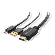 Cable Matters Micro USB to HDMI Cable (6 Foot) with integrated USB Charging Cable for Samsung Galaxy S3/S4/S5/... N7