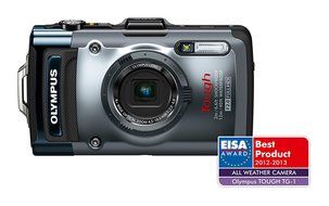 TG-1 Silver Tough Digital Camera - International Version (No Warranty) N8