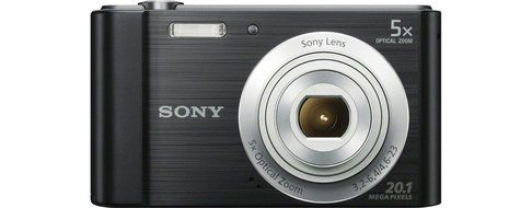 Sony DSCW800 Compact Digital Camera - Black (20.1 MP, 5x Optical Zoom) N6