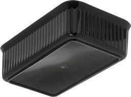 Carlisle 811003 Deliware Polypropylene Rectangular Crock, 5 lb. Capacity, 10.06 x 6.18 x 3.7", Black (Case of... N2
