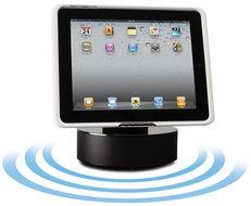 Audiovox IPD-HDSS Desktop/Under Cabinet Docking Station with Built-In Speakers and Charger
