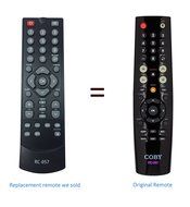 New replaced COBO RC-057 RC 057 Remote Control for COBY TFTV1925 COBY TFTV2225 EDTV1935 TFTV1925 TFTV2225 TFTV2425... N3