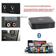 Slaxry Wireless Bluetooth 4.0 Transmitter and Receiver 3.5mm 2 in1 Stereo Audio Adapter N5