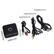 Slaxry Wireless Bluetooth 4.0 Transmitter and Receiver 3.5mm 2 in1 Stereo Audio Adapter N6