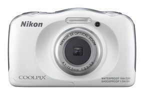Nikon COOLPIX S33 Waterproof Digital Camera (White) - International Version N2