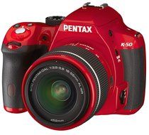 Pentax K 50 Kit rouge + DAL 18-55 WR + 50-200 WR N2