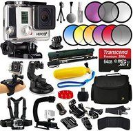 GoPro HERO3+ Black Edition Camera Kit. Includes: 64GB Micro SD Card + Adapter, Card Reader, Replacement Battery... N2