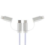 [4 Pack, 2-in-1] EReach 1 FT Lightning and Micro USB Nylon Braided High Speed Charge and Sync Cable Cord for iPhone... N6