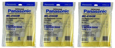 PANASONIC MC-V150M 3-Pack of Vacuum Bags