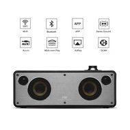 GGMM M3 Retro Wi-Fi/Bluetooth Stereo Wireless Leather Speaker | Featuring 40W Output, Multi-Room Play, Airplay... N7