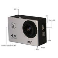 FWN 4K HD Wifi Action Camera 2.0 inch Waterproof Sports Video Camera Camcorder with accessories kit(Sliver) N4