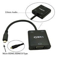 LinkS Active Micro HDMI to VGA Male to Female Adapter in white N6