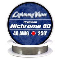 Genuine Lightning Vapes 40 AWG Nichrome 80 Wire 1000' N4