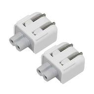 2 pcs Generic Duckhead for Apple 10W 12W 45W 60W 85W Macbook Pro Air Retina Power Adapter (White) N3