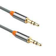 aLLreLi&reg; 3.3ft 3.5mm Male to Male Stereo Audio AUX Cable Black for Headphones, iPods, iPhones, iPads, Smartphones... N21