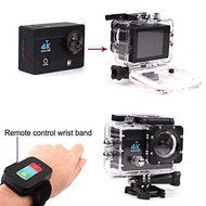 51youg 4K Ultra HD 30M Deep Diving Sports Video Helmet Camera Mini DV RF Wifi Remote Control 2.0" TFT LCD 170&deg;... N4