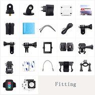 51youg 4K Ultra HD 30M Deep Diving Sports Video Helmet Camera Mini DV RF Wifi Remote Control 2.0" TFT LCD 170&deg;... N5