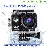 HTRise digital video camera camcorder, HD 4K 30fps 16MP WiFi with Waterproof for Action Sports Diving N5