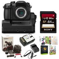 Panasonic Lumix DMC-GH4 &amp; DMW-YAGH 4K Video Interface Compact System + 64GB MC + Rode Microphones VideoMicro On-Camera... N3