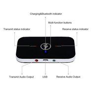 Bluetooth 4.1 Transmitter Receiver,Awkli 3.5MM Stereo Output Portable 2-in-1 Wireless Audio Adapter Car Kit for... N3