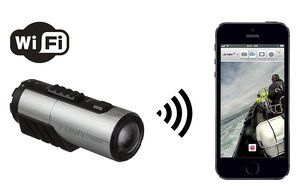 KitVision Rush Waterproof Full HD 1080p 30 FPS Sports Action Camera with Wifi, Mounting Accessories and Case -... N24