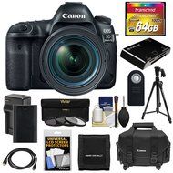 Canon EOS 5D Mark IV 4K Wi-Fi Digital SLR Camera &amp; EF 24-70mm f/4L IS USM Lens with 64GB CF Card + Battery &amp; Charger...